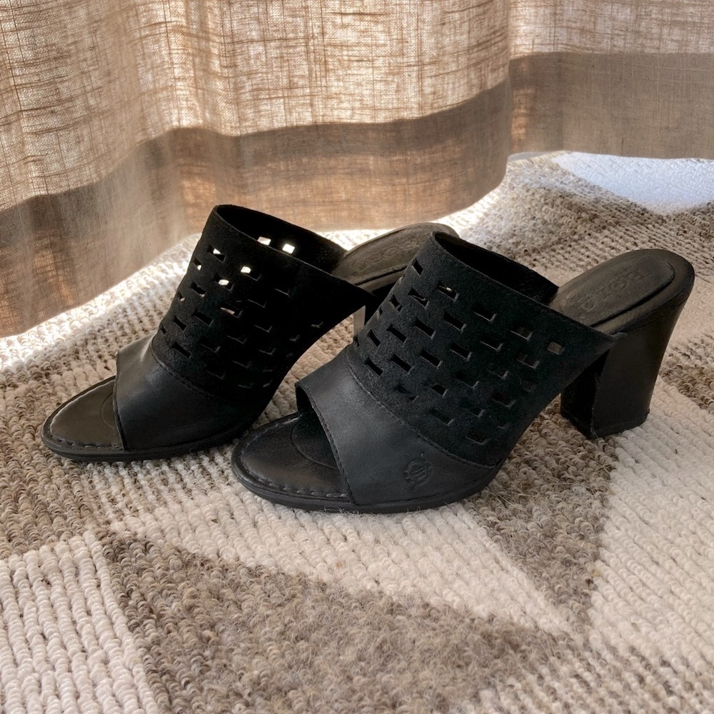 Born leather mules size 7.5